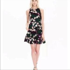 Banana republic floral peplum dress